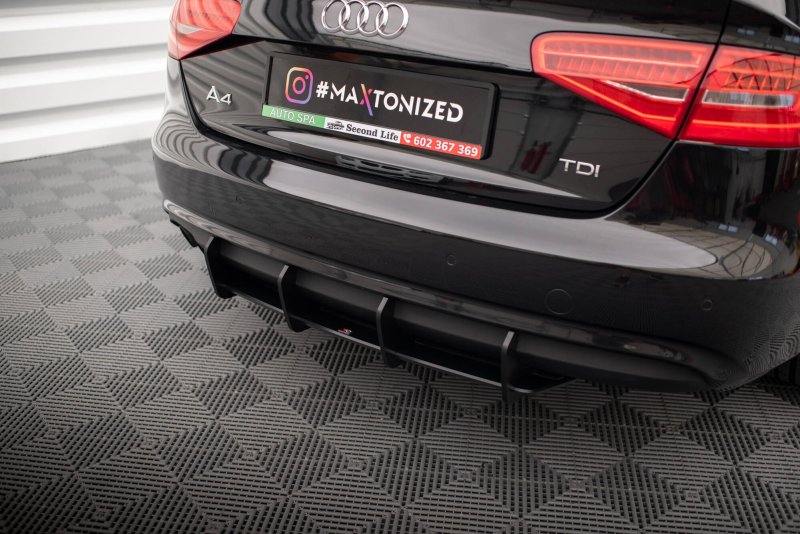 Maxton Street Pro Heckschürze Audi A4 B8 Facelift AUA4B8FCNC-RS1BRB