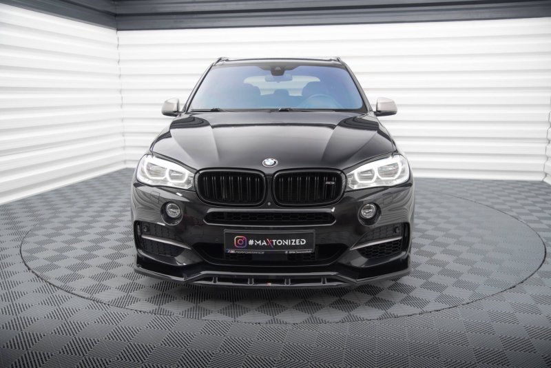 Maxton Front Ansatz V.3 BMW X5 M-Paket F15 schwarz Hochglanz BM-X5-15-M-FD3G+FD3R-G