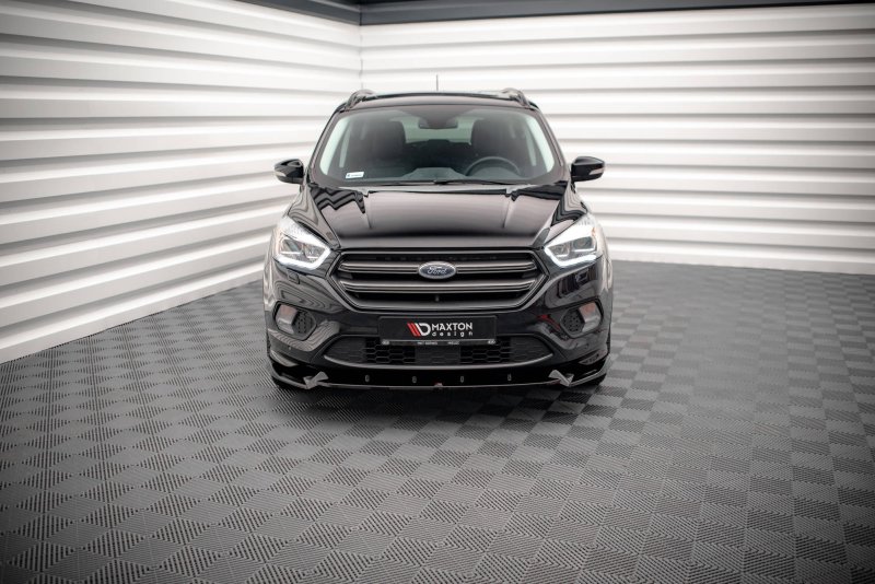 Maxton Front Ansatz V.2 für Ford Escape ST-Line Mk3 schwarz Hochglanz FO-ES-3-STLINE-FD2-G