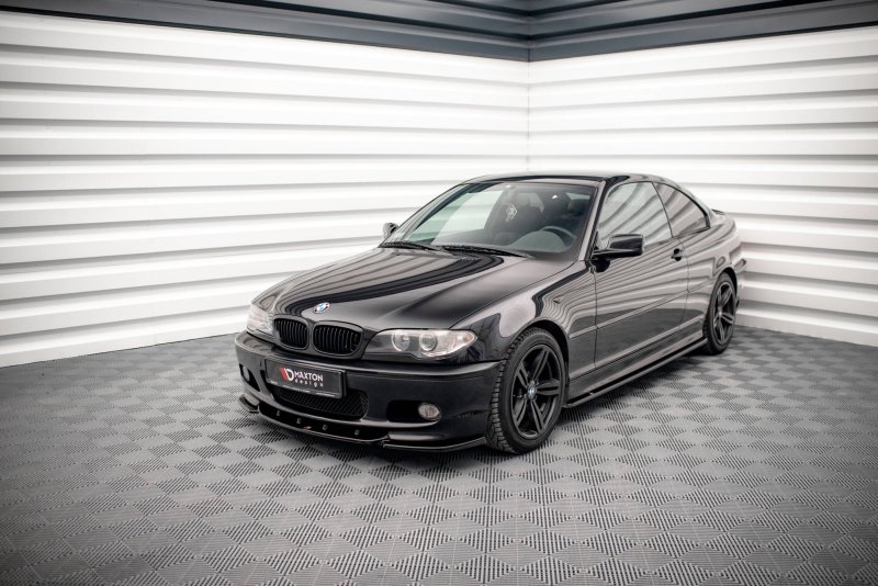 Maxton Seitenschweller Ansatz für V.2 für BMW 3er Coupe M-Paket E46 schwarz Hochglanz BM-3-46-C-MPACK-SD2-G