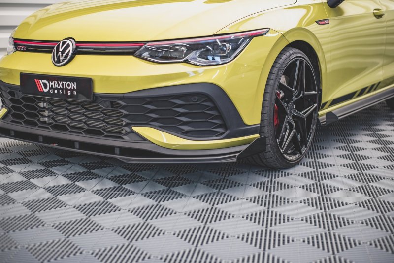 Maxton Flaps Volkswagen Golf 8 GTI Clubsport schwarz Hochglanz VWGO8GTICSCNC-FSF1-G