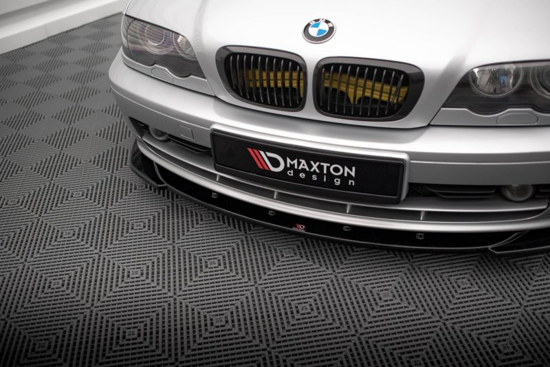 Maxton Front Ansatz V.1 BMW 3er Coupe E46 schwarz Hochglanz BM-3-46-C-FD1-G