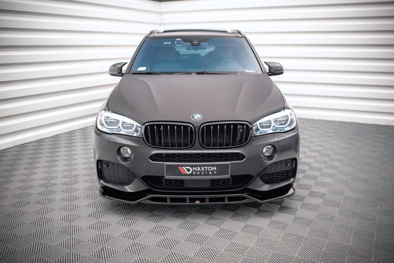 Maxton Front Ansatz V.2 BMW X5 M-Paket F15 schwarz Hochglanz BM-X5-15-M-FD2G+FD2R-G