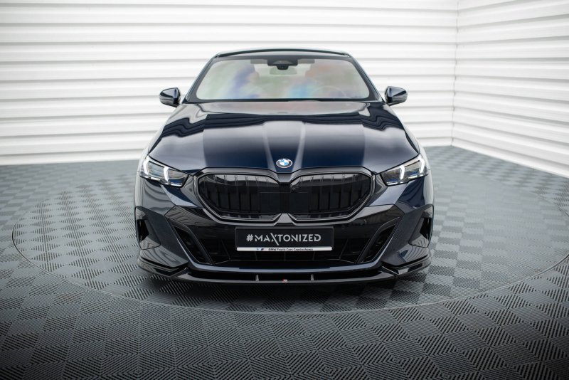 Maxton Front Ansatz V.1 BMW 5er / i5 M-Paket G60 schwarz Hochglanz BM-5-G60-MPACK-FD1-G