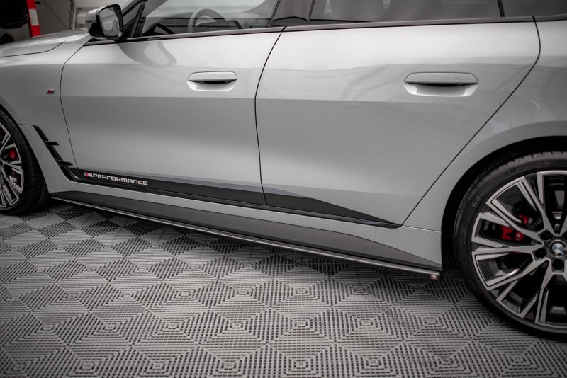 Maxton Seitenschweller Ansatz für V.1 für BMW 4er Gran Coupe M-Paket G26 schwarz Hochglanz BM-4-G26-MPACK-GC-SD1-G