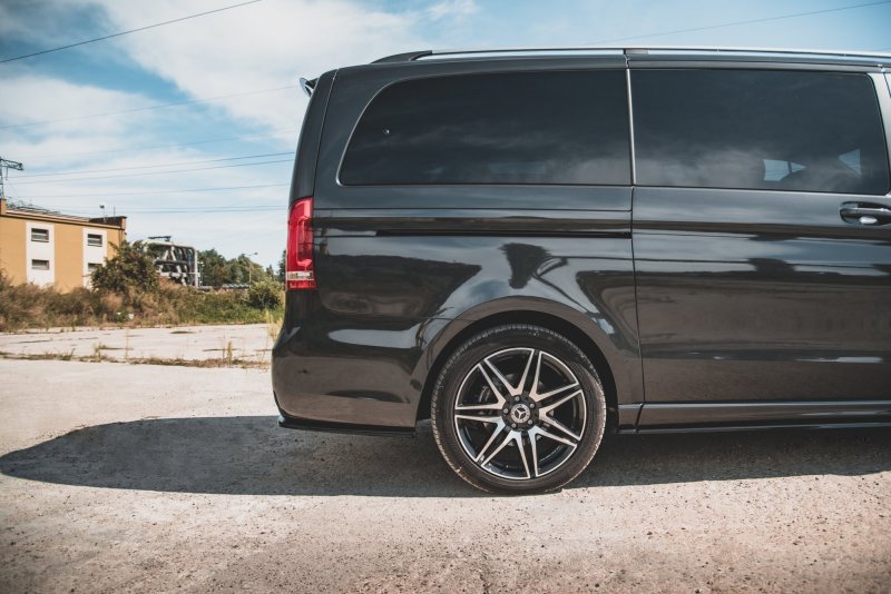Maxton Heck Ansatz Flaps Diffusor V.1 für Mercedes-Benz V-Klasse AMG-Line W447 Facelift schwarz Hochglanz ME-V-447F-AMGLINE-RSD1-G