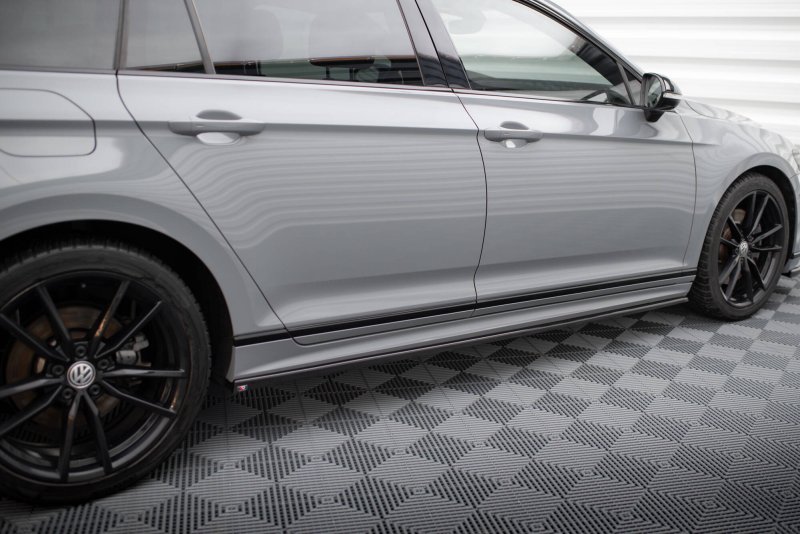 Maxton Seitenschweller Ansatz VW Passat R-Line B8 Facelift schwarz Hochglanz VW-PA-B8F-RLINE-SD1-G