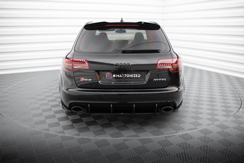 Maxton Street Pro Heckschürze für Audi RS6 Avant C6 AURS6C6CNC-RS2B+BRBI
