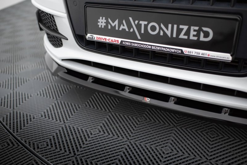Maxton Front Ansatz V.1 Audi Q3 S-line 8U schwarz Hochglanz AU-Q3-1-SLINE-SB-FD1-G
