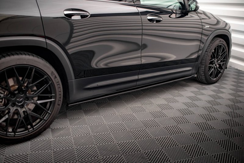 Maxton Seitenschweller Ansatz für Mercedes-AMG GLB 35 X247 schwarz Hochglanz ME-GLB-35-247-SD1-G