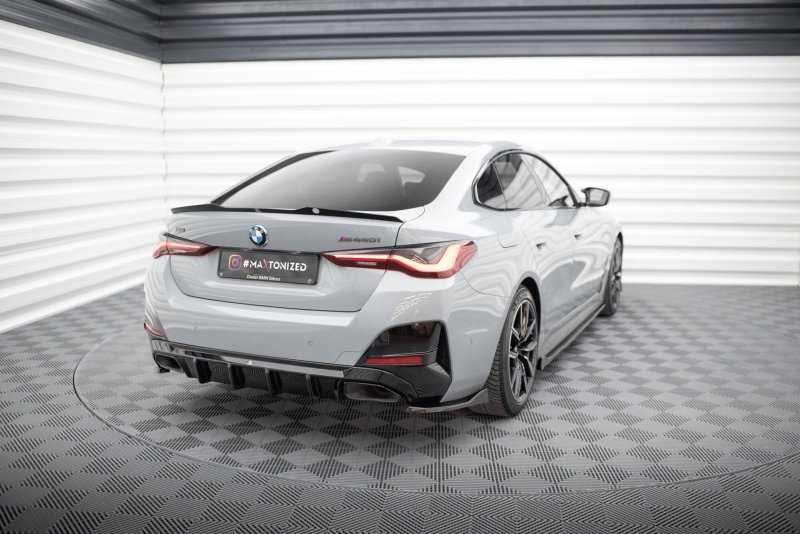 Maxton Heck Ansatz Flaps Diffusor V.4 BMW M440i Gran Coupe G26 schwarz Hochglanz BM-4-G26-MPACK-GC-RSD6-G