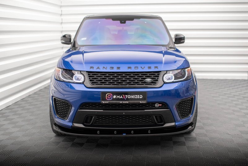Maxton Front Ansatz V.1 für Land Rover Range Rover Sport SVR Mk2 schwarz Hochglanz LR-RR-SPORT-2-SVR-FD1-G