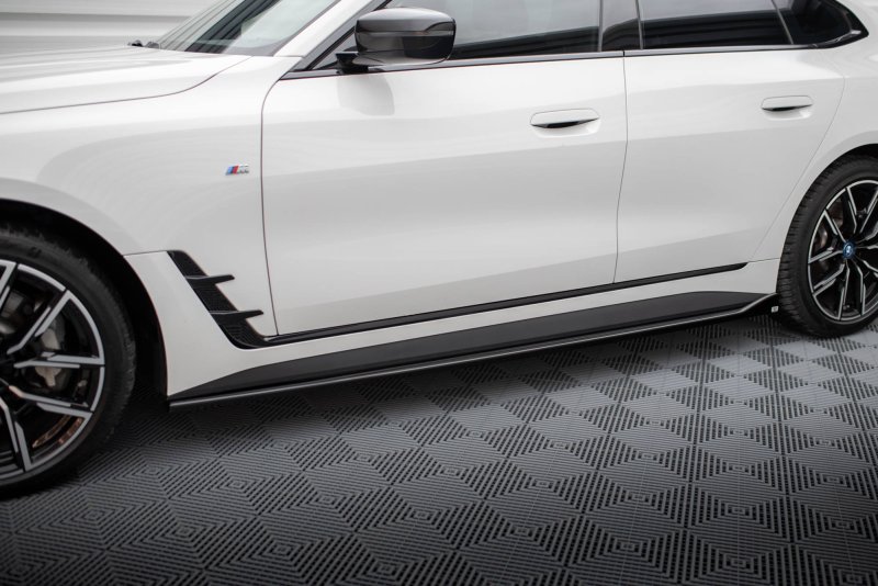 Maxton Seitenschweller Ansatz für V.1 für BMW i4 M-Paket G26 schwarz Hochglanz BM-I4-G26-MPACK-GC-SD1-G