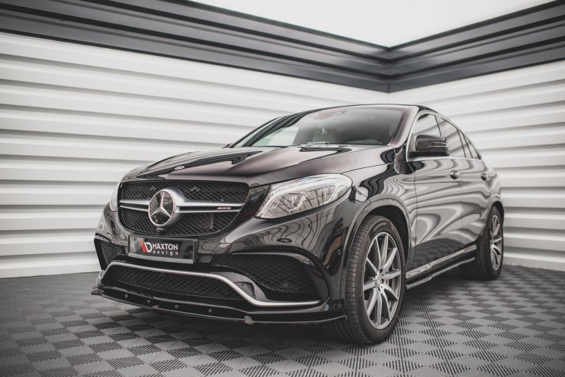 Maxton Front Ansatz V.1 für Mercedes-Benz GLE 63 AMG C292 schwarz Hochglanz ME-GLE-C292-AMG-FD1-G