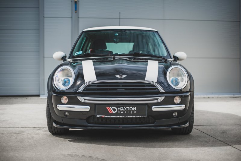 Maxton Front Ansatz für Mini Cooper / One R50  schwarz Hochglanz MC-ONE-1-FD1-G