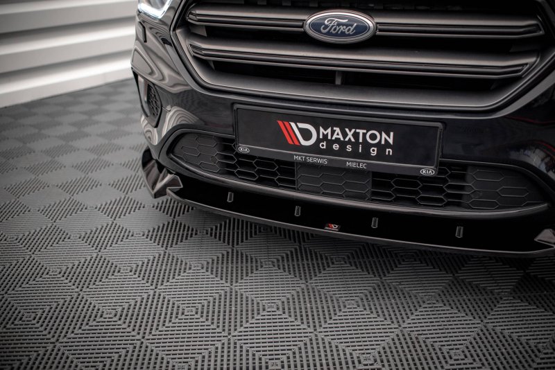 Maxton Front Ansatz V.2 für Ford Escape ST-Line Mk3 schwarz Hochglanz FO-ES-3-STLINE-FD2-G