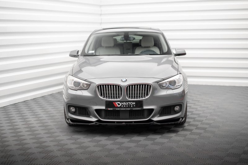Maxton Front Ansatz BMW 5er GT M-Paket F07 schwarz Hochglanz BM-5-GT-07-MPACK-FD1-G