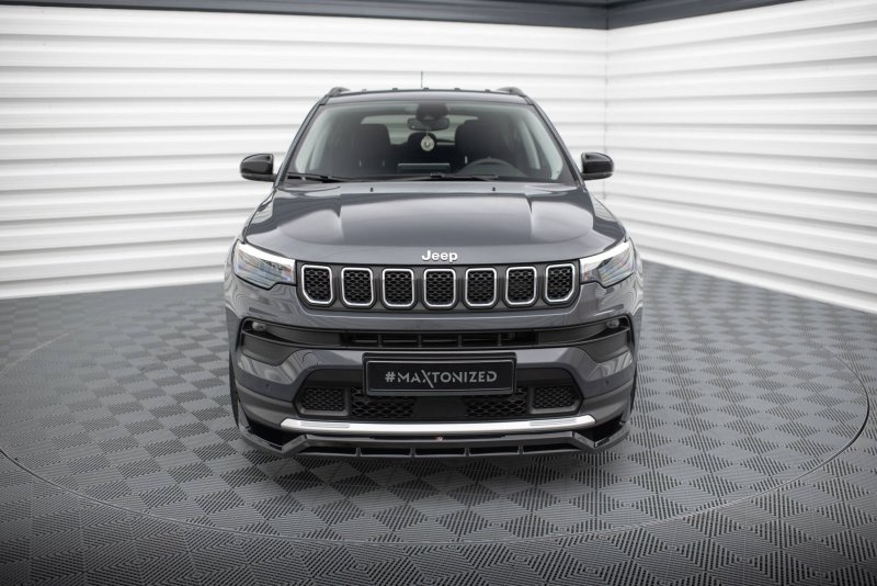 Maxton Front Ansatz Jeep Compass Limited Mk2 Facelift schwarz Hochglanz JE-CO-2-FD1G+FD1R-G
