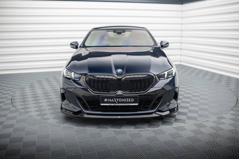 Maxton Front Ansatz V.2 BMW 5er / i5 M-Paket G60 schwarz Hochglanz BM-5-G60-MPACK-FD2-G