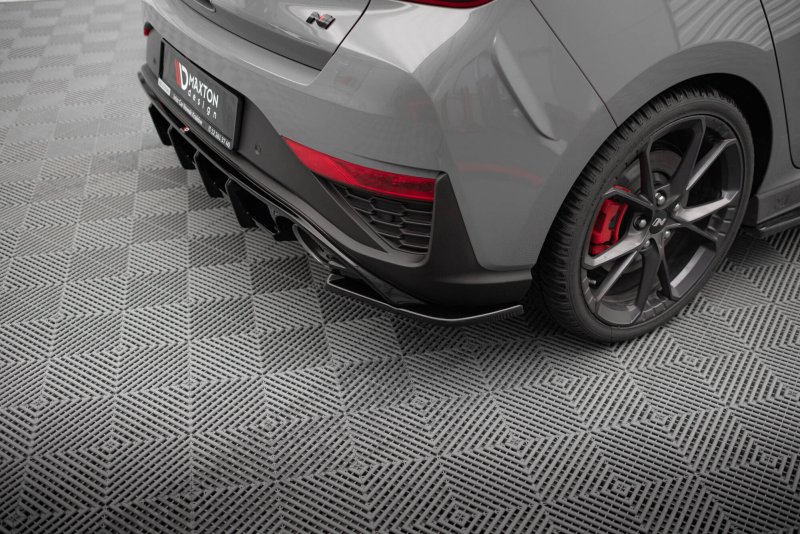 Maxton Heck Ansatz Flaps Diffusor V.5 Hyundai I30 N Hatchback Mk3 Facelift schwarz Hochglanz HY-I30-3F-N-RSD5-G