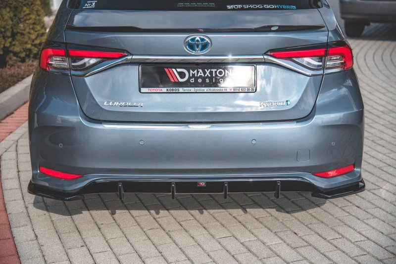 Maxton Heck Ansatz Flaps Diffusor für Toyota Corolla XII Limousine schwarz Hochglanz TO-CO-12-S-RSD1-G