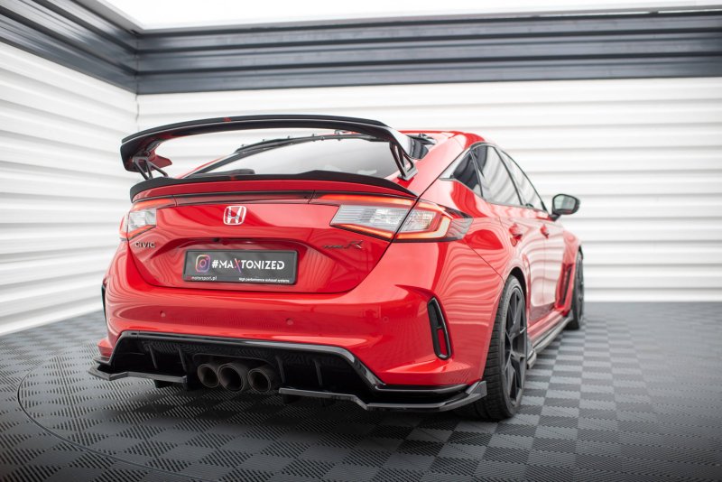 Maxton Niedriger Spoiler CAP für Honda Civic Type-R Mk 11 schwarz Hochglanz HO-CI-11-TYPE-R-CAP2-G