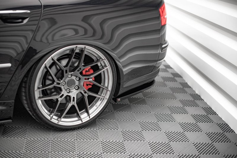 Maxton Heck Ansatz Flaps Diffusor für Audi S8 D3 schwarz Hochglanz AU-S8-D3F-RSD1-G