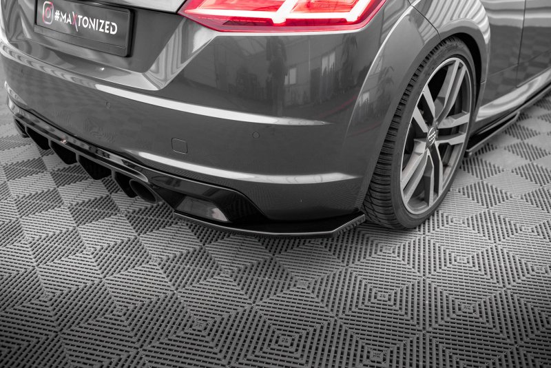 Maxton Heck Ansatz Flaps Diffusor V.2 Audi TT S-Line 8S schwarz Hochglanz AU-TT-3-SLINE-RSD2-G