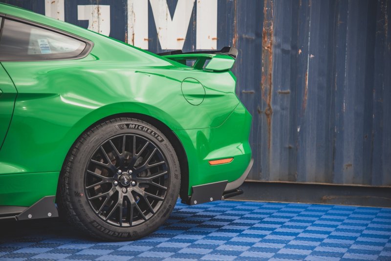 Maxton Heck Ansatz Flaps Diffusor +Flaps für V.1 Ford Mustang GT Mk6 Facelift FO-MU-6F-GT-RSD1G+RS