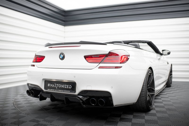 Maxton Spoiler CAP Abrisskante BMW M6 / 6 M-Paket Cabriolet F12 schwarz Hochglanz BM-6-12-M-CAP1-G