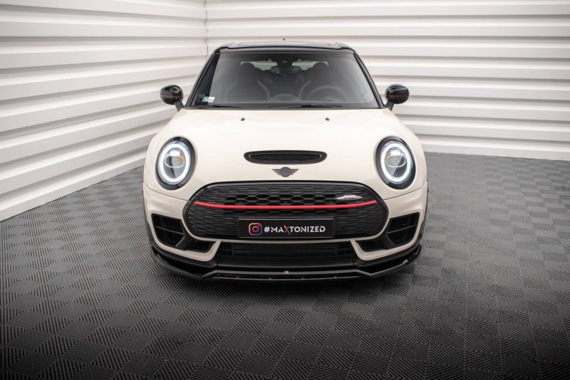 Maxton Front Ansatz V.2 für Mini Cooper Clubman John Cooper Works F54 Facelift schwarz Hochglanz MC-CM-2F-JCW-FD2G+FD2R-G