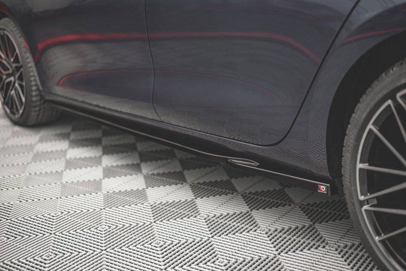 Maxton Seitenschweller Ansatz für V.1 für Seat Leon FR Mk4 / Cupra Leon  schwarz Hochglanz SE-LE-4-FR-SD1-G