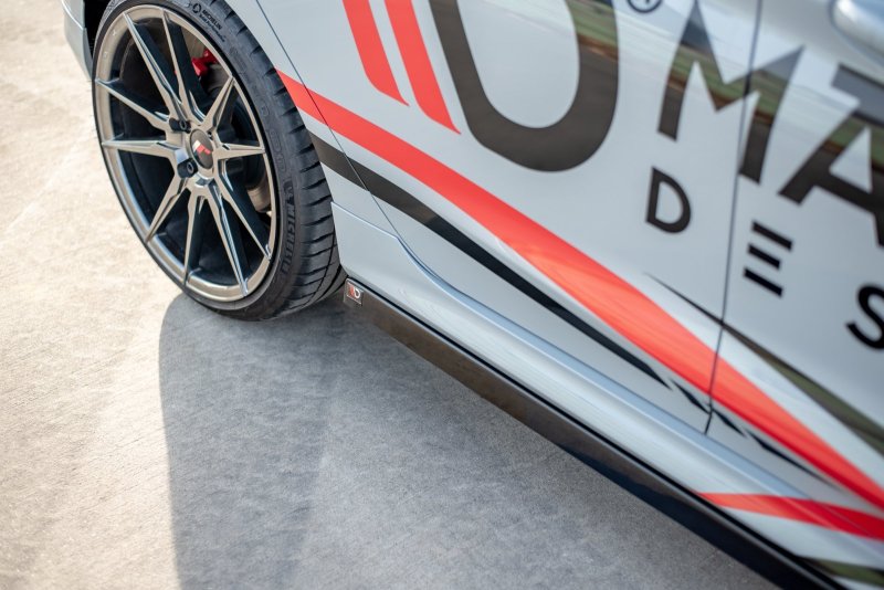 Maxton Seitenschweller Ansatz für V.2 für Ford Fiesta Mk8 ST / ST-Line schwarz Hochglanz FO-FI-8-ST-SD1-G