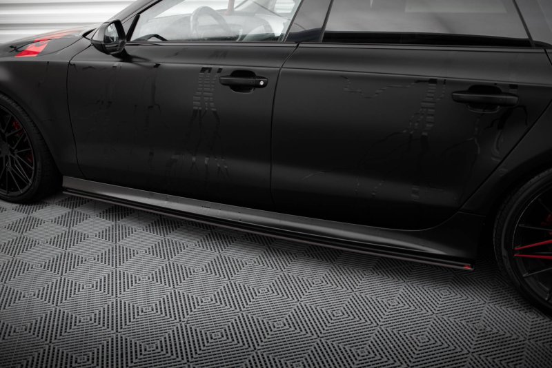 Maxton Street Pro Seitenschweller Ansatz Audi A7 RS7 Look C7 AUA7C7SLINECNC-SD1BRB