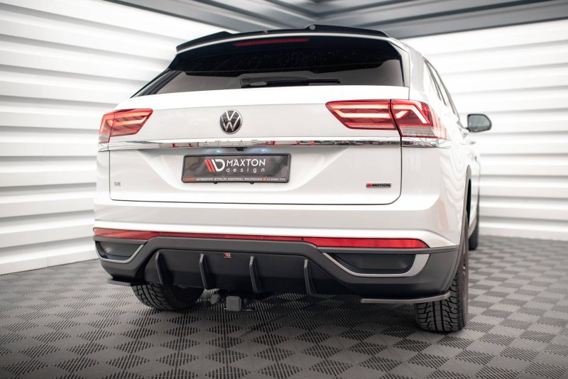 Maxton Diffusor Heck Ansatz für Volkswagen Atlas Cross Sport schwarz Hochglanz VW-AT-1-CRS-RS1-G