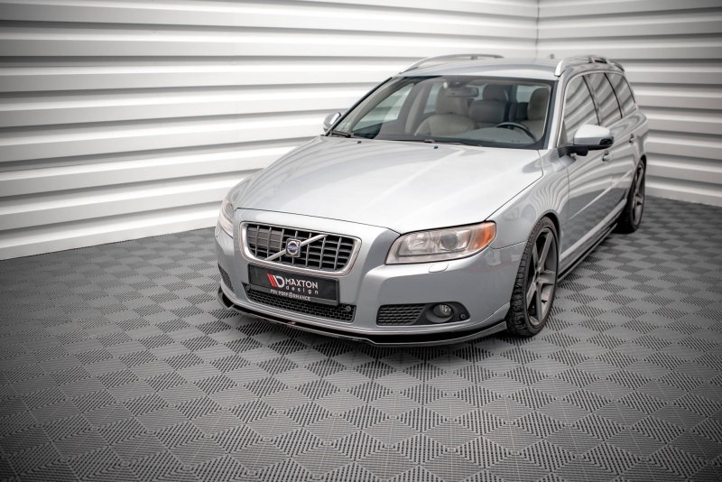 Maxton Front Ansatz V.2 für Volvo V70 Mk3 schwarz Hochglanz VO-V70-3-FD2-G