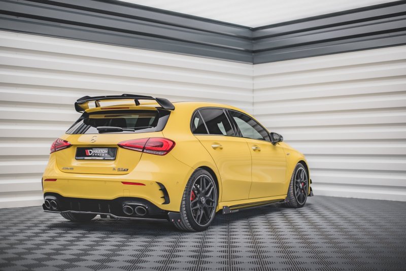 Maxton Mittlerer Diffusor Heck Ansatz + Flaps für Mercedes-AMG A45 S ME-A-177-45-RD1G+RD2G+RS