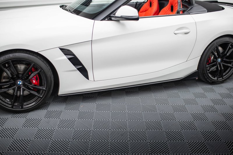 Maxton Seitenschweller Ansatz BMW Z4 M40i / M-Paket G29 Facelift schwarz Hochglanz BM-Z4-29F-M-SD1-G