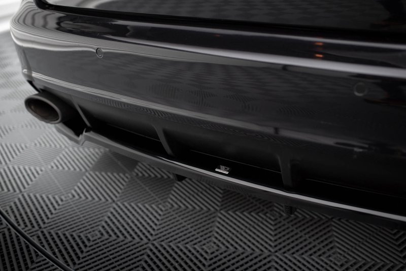 Maxton Mittlerer Diffusor Heck Ansatz DTM Look für Audi RS6 Avant C6 schwarz Hochglanz AU-RS6-C6-RD1G+RD2-G