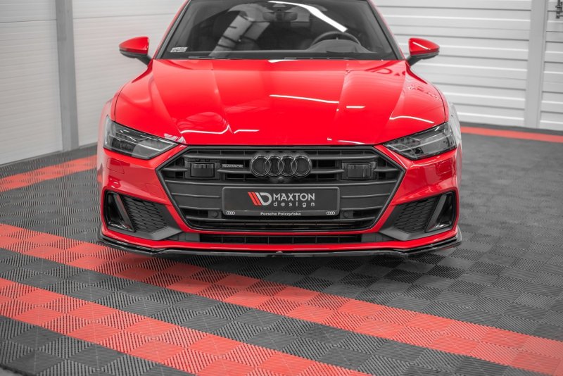 Maxton Front Ansatz V.1 für Audi A7 C8 S-Line / S7 C8 schwarz Hochglanz AU-A7-C8-SLINE-FD1-G