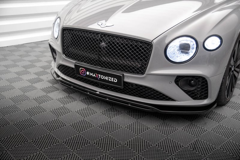 Maxton Front Ansatz für Bentley Continental GT Mk3 schwarz Hochglanz BE-CO-3-GT-CA-FD1G+FD1R-G