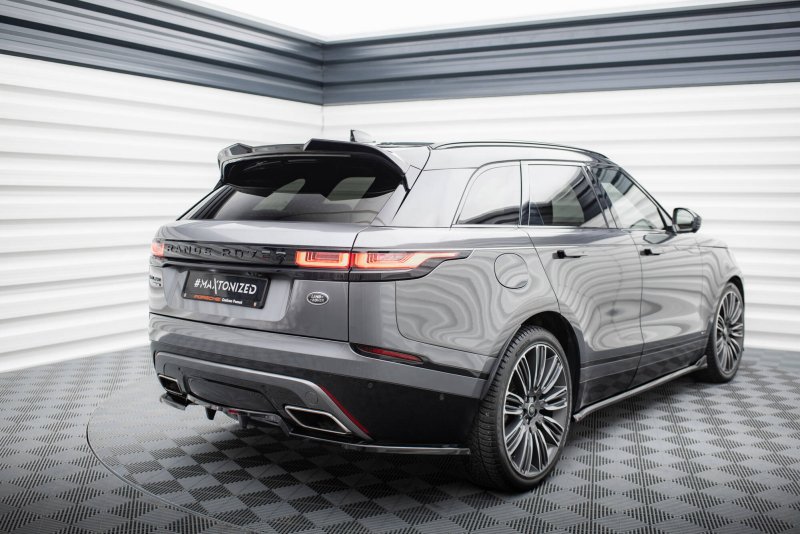 Maxton Spoiler CAP Abrisskante 3D Land Rover Range Rover Velar R-Dynamic Mk1 schwarz Hochglanz LR-RR-VE-1-RDYNAMIC-CAP3D1-G
