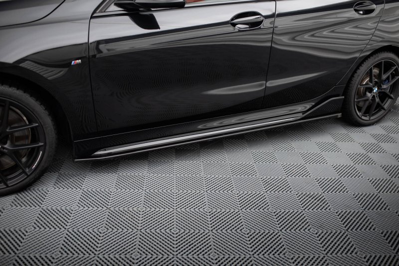 Maxton Seitenschweller Ansatz BMW M135i M-Performance F40 schwarz Hochglanz BM-1-40-M-MPFC-SD1-G