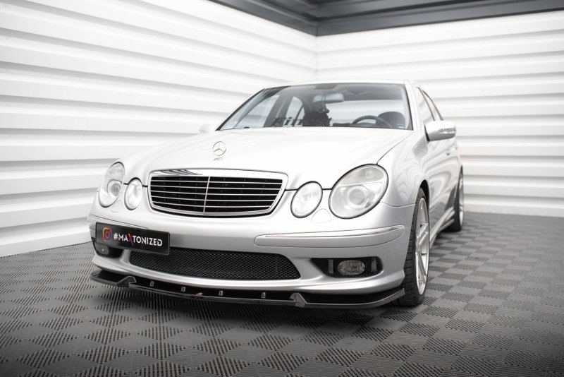 Maxton Front Ansatz Mercedes-Benz E 55 AMG W211 schwarz Hochglanz ME-E-211-AMG-FD1-G