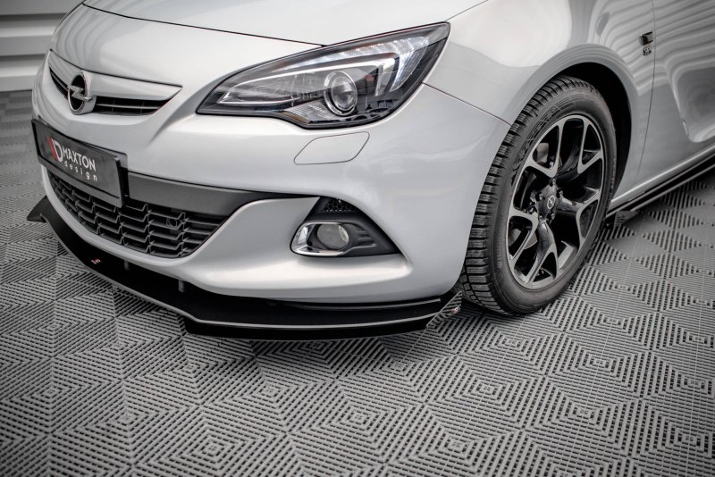 Maxton Front Flaps Opel Astra GTC OPC-Line J schwarz Hochglanz OPASJGTCOPCLINECNC-FSF1-G