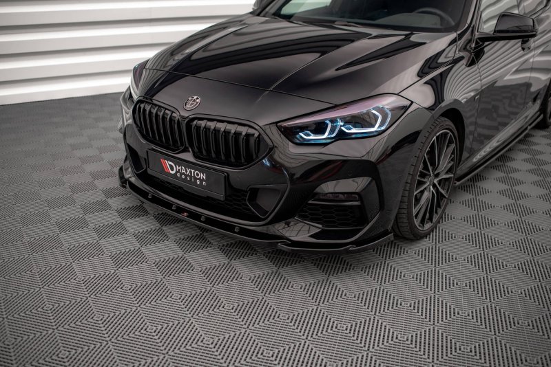 Maxton Front Ansatz V.1 für BMW 2 Gran Coupe M-Paket / M235i F44 schwarz Hochglanz BM-2-44-MPACK-FD1-G