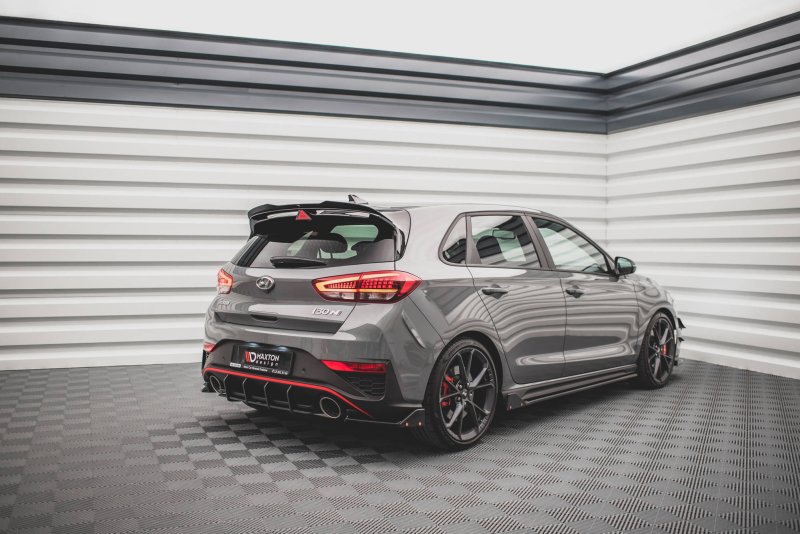 Maxton Heck Ansatz Flaps Diffusor +Flaps für V.1 Hyundai I30 N Hatchback Mk3 Facelift HY-I30-3F-N-RSD1G+RS
