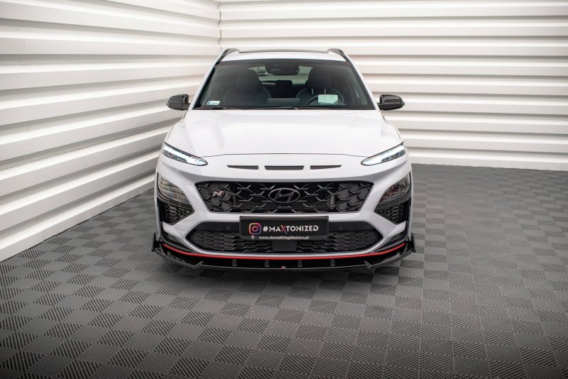 Maxton Front Ansatz V.2 +Flaps für Hyundai Kona N Mk1 HY-KO-1-N-FD2G+FSF1B