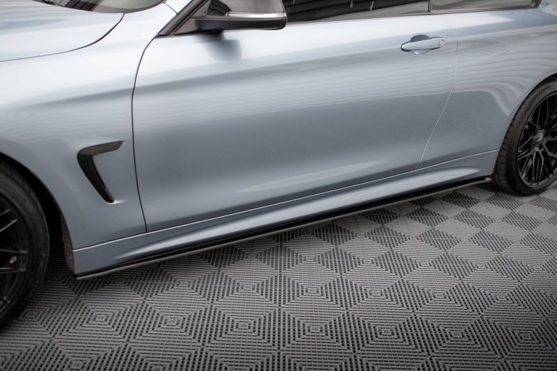 Maxton Street Pro Seitenschweller Ansatz BMW 4er Coupe / Gran Coupe / Cabrio M-Paket F32 / F36 / F33 BM4F32MPACKCNC-SD2BRB