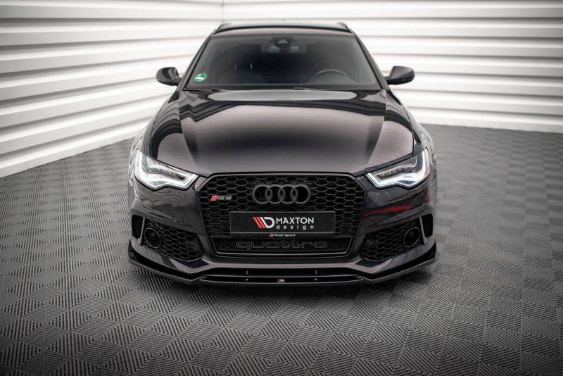 Maxton Front Ansatz für Audi A6 RS6 Look C7 schwarz Hochglanz AU-A6-C7-RS6LOOK-FD1-G